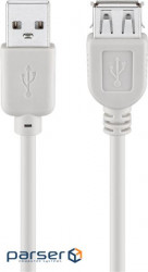Кабель Goobay подовжувач USB2.0 A M/F 5.0m, AWG28 2xShielded Cu (75.06.8717-1)