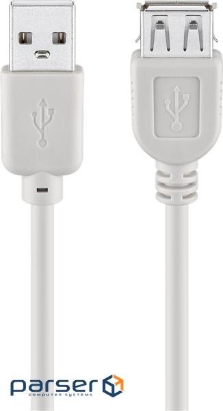 Кабель Goobay подовжувач USB2.0 A M/F 5.0m, AWG28 2xShielded Cu (75.06.8717-1)