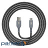 Дата кабель USB 2.0 AM to USB-C 1.0m Magnetic 3A black Armorstandart (ARM75514)