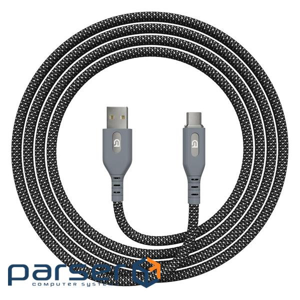 Дата кабель USB 2.0 AM to USB-C 1.0m Magnetic 3A black Armorstandart (ARM75514)