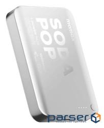 Портативний зарядний пристрій WRL 10000MAH SILVER IP166S MOMAX