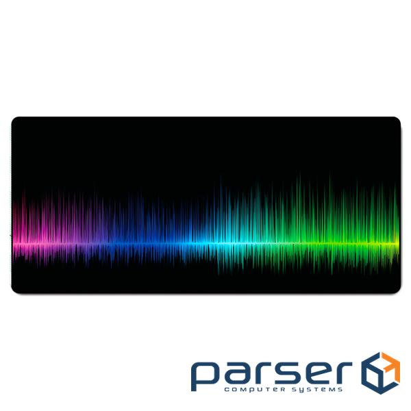 Коврик 300*700 тканинний White noise з боковою прошивкою, товщина 2 мм, RGB, Пакет (WN300-700)