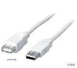 Extension Cable Equip USB2.0 A M/F 3.0m,AWG28 2xShielded D=4.0mm (72.13.8201-1)