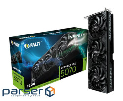Відеокарта PALIT GeForce RTX 5070 Infinity 3 (NE75070019K9-GB2050S)