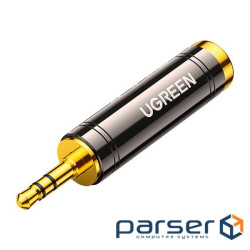 Перехідник 3.5mm M to 6.35mm F AV168 black Ugreen (60711) (60711_AV168)