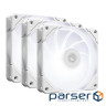 Вентилятор ID-Cooling TF-12025-Pro SW Trio White, 120x120x25мм, 4-pin, белый