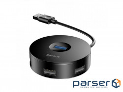 USB-хаб Baseus Round Box Black (CAHUB-F01)