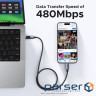Кабель UGREEN L509 Uno USB-C to USB-C PD Fast Charging Cable 5A Max 1m (35501)