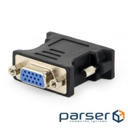 Adapter DVI (24+5 пин)/VGA, M/F HD (3 ряда) Cablexpert (A-DVI-VGA-BK)