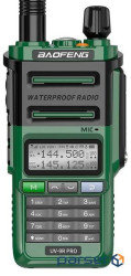Радіостанція Baofeng UV-9R Pro V2, Green, LCD 320х240, 2.4'', UHF：400~480 МГц VHF：136 (UV-9R PRO V2G)