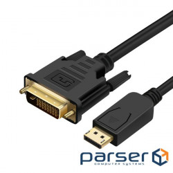 Кабель ProLogix (PR-DP-DVI-P-04-30-1m) DisplayPort-DVI М/М, V1.2, 1м 