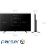Телевізор 55", QLED, UHD, Google TV KIVI 55U820KB