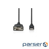Кабель для передачі даних USB 2.0 AM to COM 1.8m DB9 RS232 FT232RNL black Digitus (DA-70172)