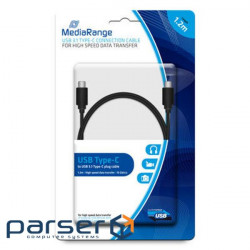 Дата кабель USB Type-C to Type-C 1.2m Mediarange (MRCS161)
