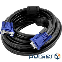 Кабель MERLION VGA 30м Black (YT-VGA(M) (M)3+2-30M) (YT-VGA(M)/(M)3+2-30m)