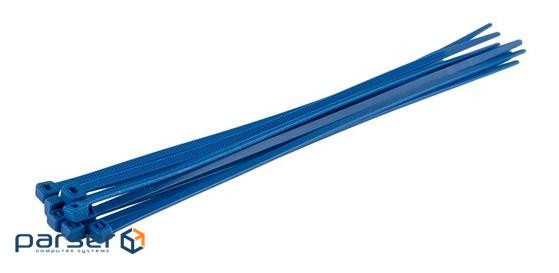 Стяжки для кабелю, 200 мм х 3.6 мм, 100 шт, сині , MasterTool (20-1741)