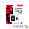 Карта пам'яті Kingston 64GB microSDXC class 10 UHS-I V30 A1 (SDCIT2/64GB)
