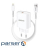 Зарядний пристрій Armorstandart AR012 Basic USB 24W + cable USB to Lightning White (ARM69894)