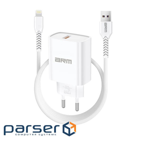 Зарядний пристрій Armorstandart AR012 Basic USB 24W + cable USB to Lightning White (ARM69894)