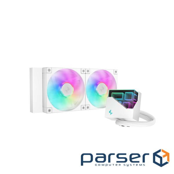 Система водяного охолодження DeepCool LT240 ARGB White (R-LT240-WHAMNC-G-1), Intel: LGA1700/1200/1151