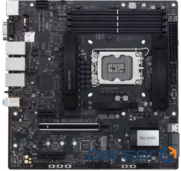 ASUS PRO WS W680M-ACE SE S1700/DDR5/DP-HDMI/3xLAN/24-7/µATX (90MB1FA0-M0EAY0)