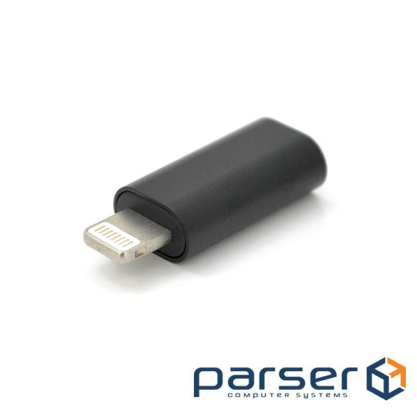 Перехідник Lighting(M) => Type-C (F), Black, OEM (TYPE-C(F) / Lg (M)B) Lighting(M) => Type-C (F), Black, OEM (TYPE-C(F) / Lg (M)B)