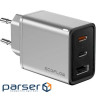 Зарядний пристрій ECOFLOW RAPID 65W GaN Charger Silver w/Type-C to Type-C (EFA-65W-GAN-CHARGER-EU)