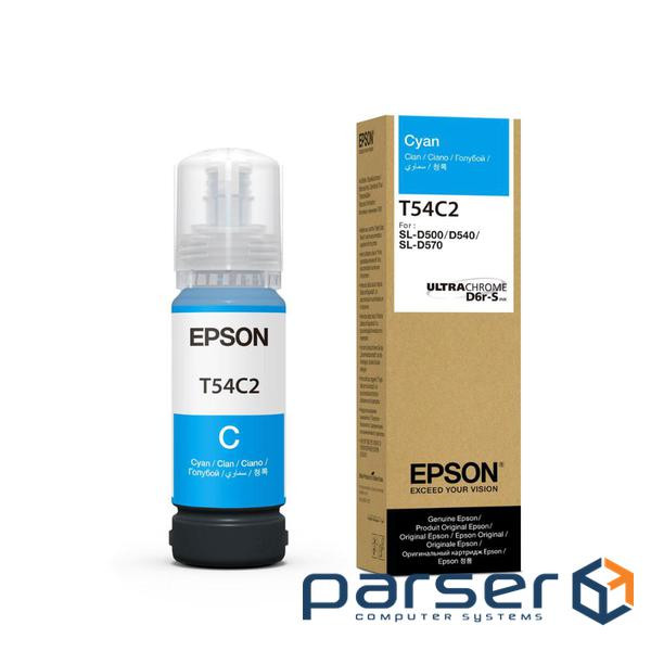 Контейнер з чорнилом Epson T54C Cyan 70ml SURELAB SL-D500 (C13T54C220)