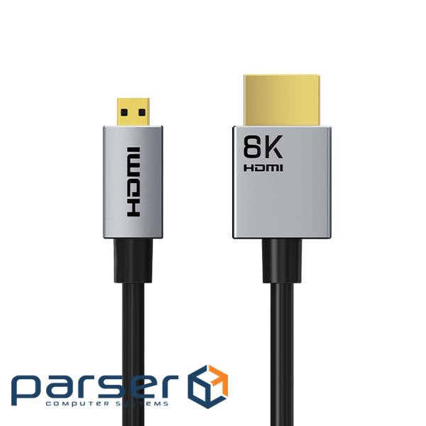 8K60Hz Micro HDMI to HDMI Cable Bi-Direction (CA915880)