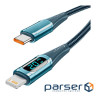 Дата кабель USB-C to Lightning 2.0m 20W Digital Display blue Essager (EXCTL-YDA03)