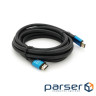 Кабель мультимедійний HDMI M to HDMI M 3.0m V2.0 4Kx2K black Merli (YT-HDMI(M)/(M)4KV2.0-3.0m/19118)