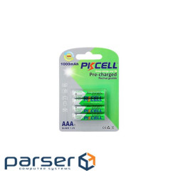 Battery PKCELL 1.2V AAA 1000mAh NiMH Already Charged, 4 штуки в блистере цена з (PC/AAA1000-4BA)