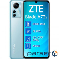 Smartphone ZTE Blade A72s 4/64GB Blue