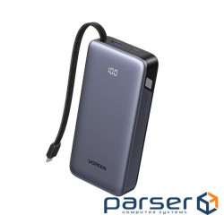 Батарея універсальна Ugreen 20000mAh 45W with Built-in Cable (PB536 55988B) (PB536 5 (PB536  55988B)