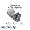 Батарея універсальна Ugreen 20000mAh 45W with Built-in Cable (PB536 55988B) (PB536 5 (PB536  55988B)