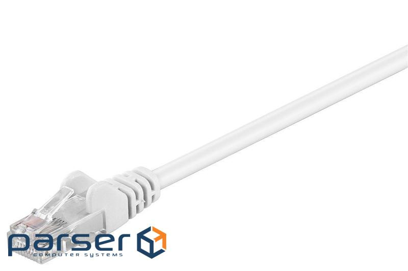 Патч-корд неекранований RJ45 UTP5e 0.25m,patch AWG28 D=4.5mm Gold Protect,білий (75.06.8614-10) (75.06.8614-10)