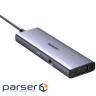Концентратор Ugreen USB3.1 Type-C to HDMI60Hz/VGA/USB 3.0х3/RJ45/SD/TF/PD 100W 9-in-1 CM498 (15600)