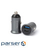 Зарядний пристрій ColorWay 2USB Car (Type-C PD20W + USB QC3.0 ) (38W) Gray (CW-CHA029PD-GR)