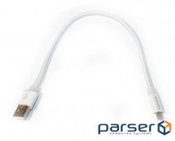 Дата кабель USB 2.0 AM to Micro 5P 0.25m white ColorWay (CW-CBUM-MUM25W)