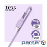 Дата кабель USB 2.0 AM to Type-C 1.2m AL-CBCOLOR-T1BK Purple ACCLAB (1283126518270)