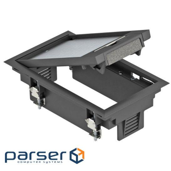 Люк розетковий GES2, 3 пости 45x45, 104х180мм, (+ 1хUT3), IK08, IP40/ПА OBO Bettermann 7405116