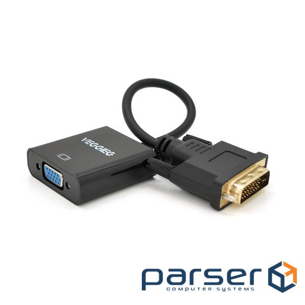 Адаптер VEGGIEG DVI - VGA Black (YT-C-D-V1B)