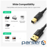 Кабель для принтера USB 2.0 AM/BM 3.0m US135 black Ugreen (10351)
