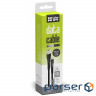 Дата кабель USB 2.0 AM to Micro 5P 1.0m zinc alloy + led black ColorWay (CW-CBUM035-BK)
