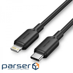 Кабель Vention USB Type-C - Lightning (M/M), 1 м , Black (LAKBF)