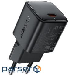 Зарядний пристрій Acefast 1xUSB-C 30W GaN A118 black (6974316284994)