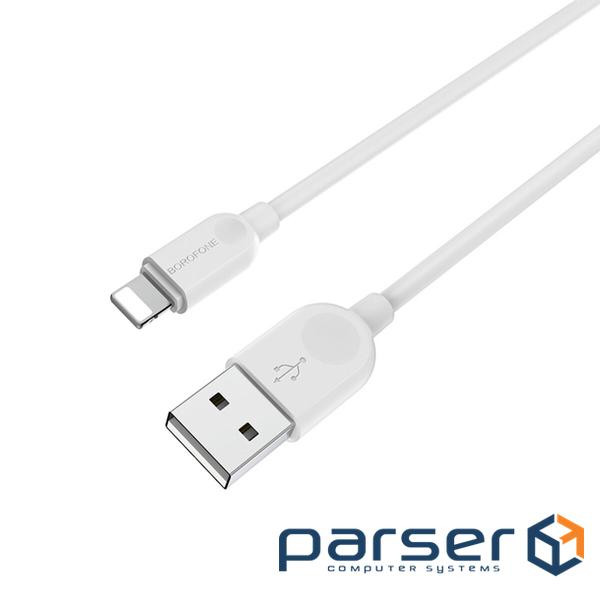 Cable BOROFONE BX14 LinkJet Lightning devices, 1m White (BX14L1W)