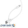 Cable BOROFONE BX14 LinkJet Lightning devices, 1m White (BX14L1W)