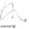 Cable BOROFONE BX14 LinkJet Lightning devices, 1m White (BX14L1W)