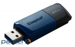 Flash drive USB3.2 64GB Kingston DataTraveler Exodia M Black/Blue (DTXM/64GB)